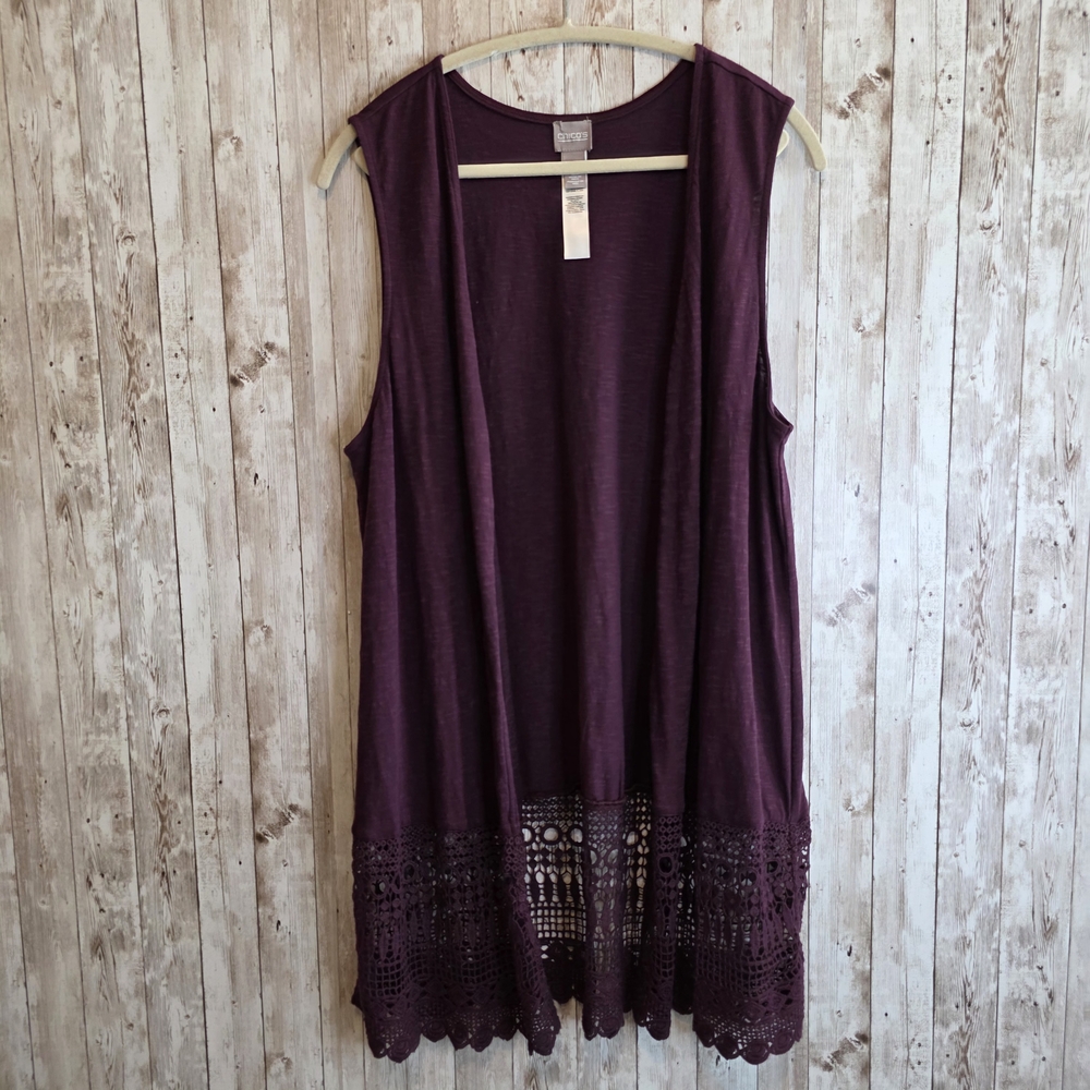 Chico's Deep Burgundy Top